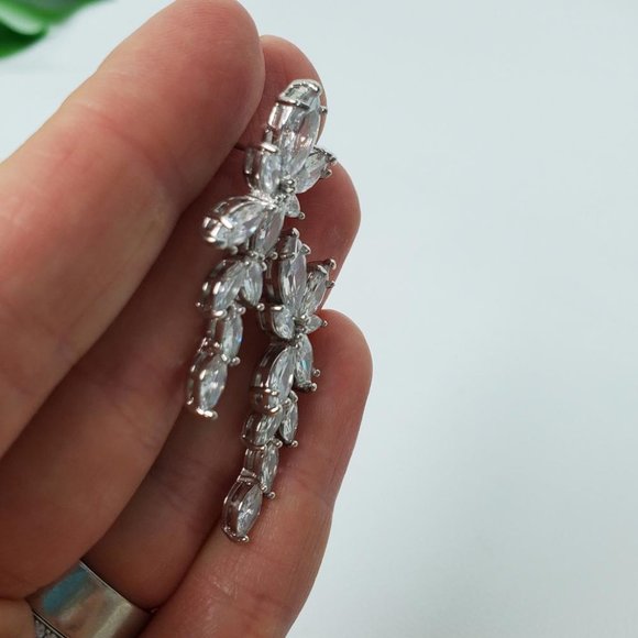 5 Star Rated Copper AAAAA CZ Sparkly Earrings - Picture 7 of 12